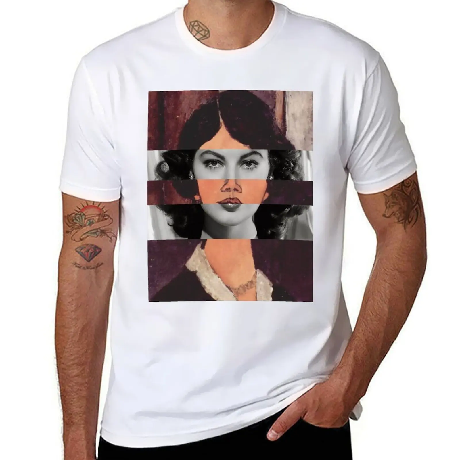 

Modigliani Portrait of a Sitting Woman and Ava Gardner T-Shirt mens graphic t shirts t shirts for man cotton funny T-Shirt