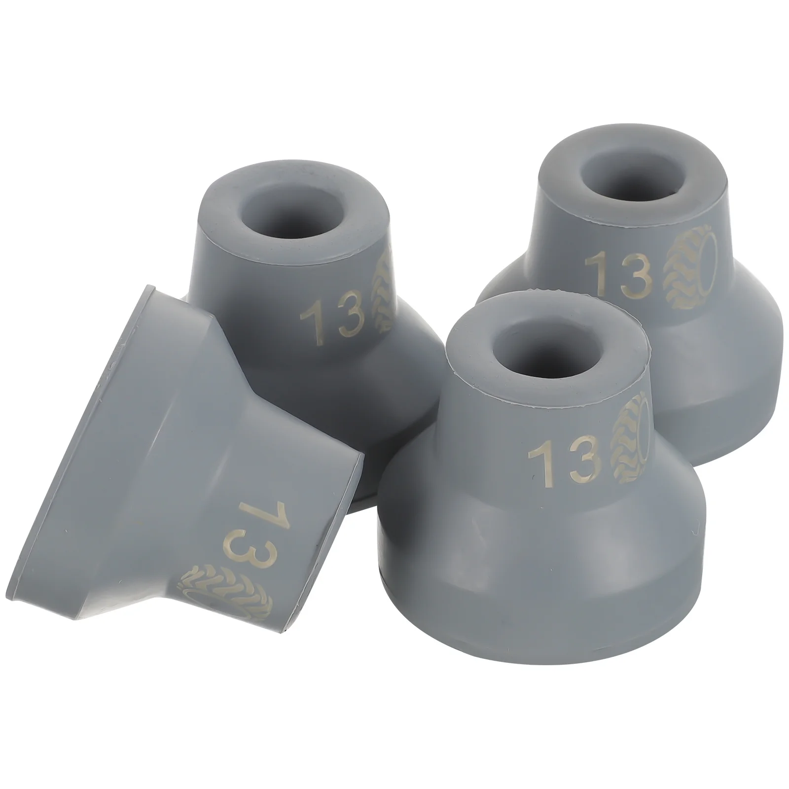 

4 Pcs Crutch Pads Cane Foot Protectors for Crutches Feet Caps Shock Absorbing Tips Walking Rubber Practical