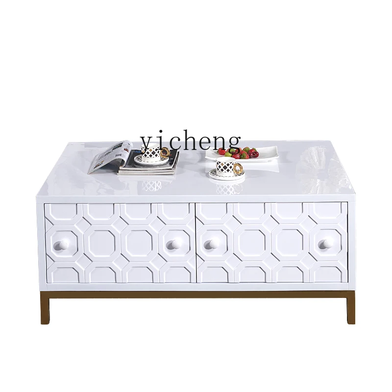 YFY  modern simple style coffee table post-modern light luxury style large and small apartment high-end TV cabinet combination