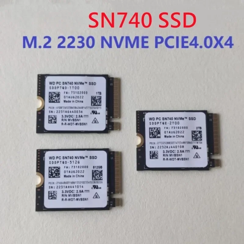 New for W-D SN740 1TB M.2 NVMe 2230 PCIe4.0x4 SSD Solid State for Microsoft Surface ProX Surface Laptop 3 Steam Deck