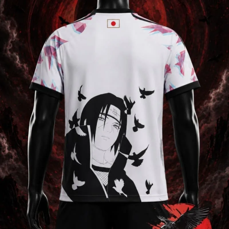 Camiseta Casual de Manga Corta Estilo Urbano Unisex para Parejas, Holgada, Tallas Grandes, Estilo Y2K, con Diseño de Anime Japonés de Naruto Uchiha Itachi, Novedad 2026