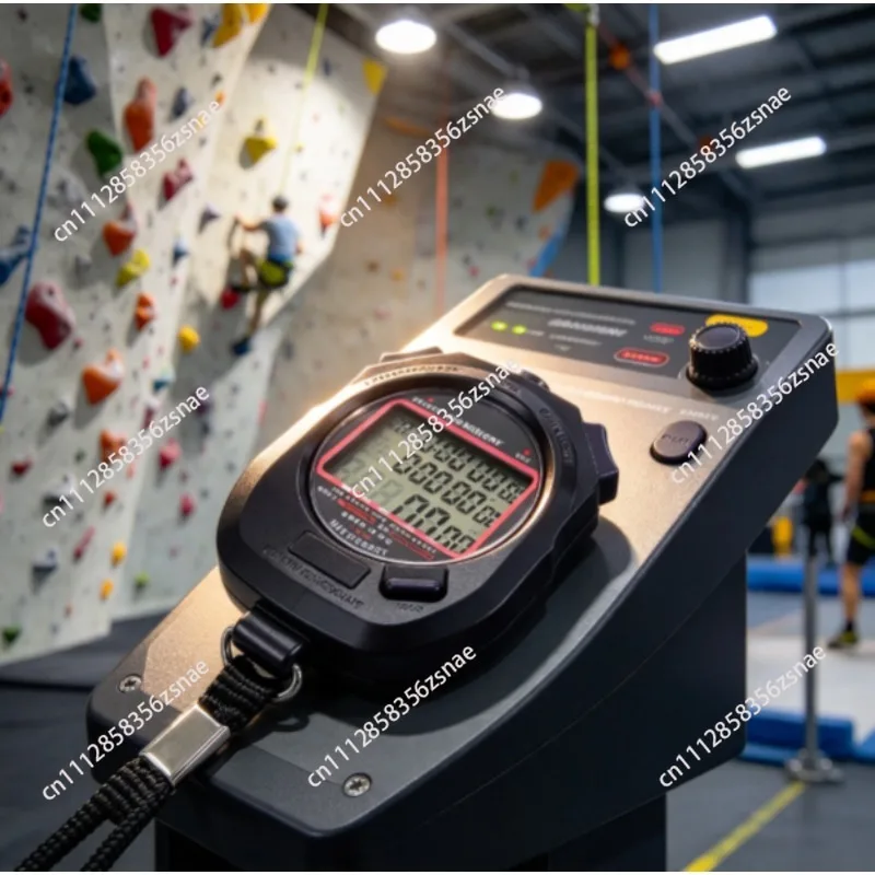 SW8-3100 Digital Stopwatch 1/100 Second, 3-Row Chronograph with 100 Lap/Split Memory Counter Timer