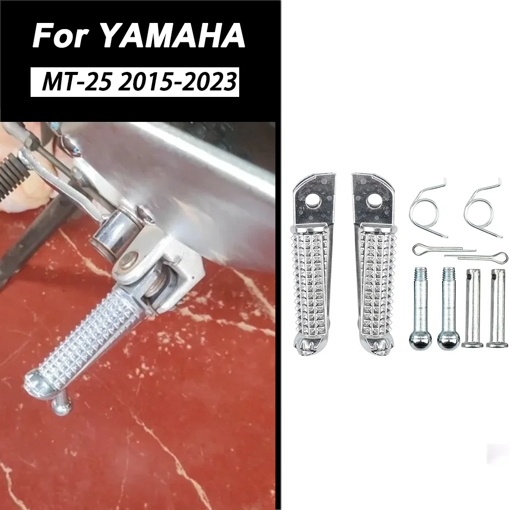 

Motorcycle Front Rear Footrest FootPegs Pedal For YAMAHA MT-25 MT-15 MT-125 MT10 MT09 MT07 MT03 FZS 600 FZ8 FZ6 FZ07 FZ09 Tracer