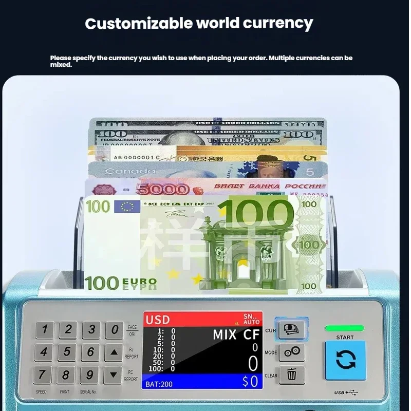 Intelligent Foreign‑Currency Counting Implement CIS Scan Unit for Exchange Shop Retail Store Multi‑Banknote Counting Work
