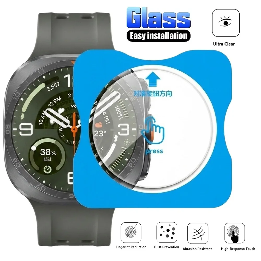 Tempered Glass Screen Protector for Samsung Galaxy Watch Ultra 2/1 47mm Quick Pasting Film for Galaxy Watch 9 8 7 6 5 44mm 40mm