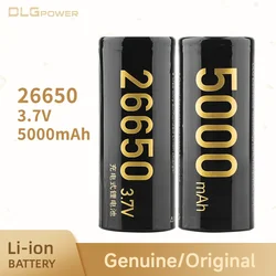 26650 5000mAh DLGpower 3.7v Li-ion Rechargeable battery High Capacity for Strong flash Small portable fan Megaphone Remote