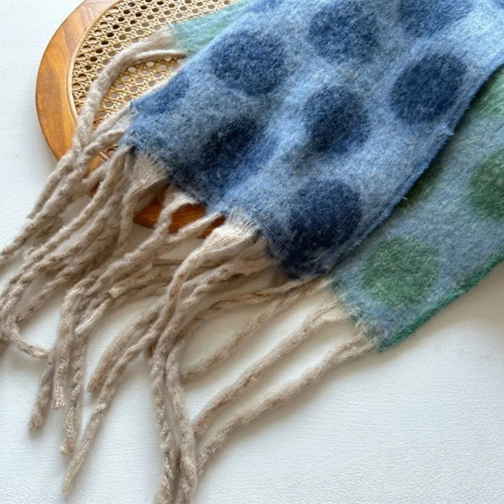 Luxury Feel Soft Faux Cashmere Scarf Warm Fabric Long Tassels Neck Wrap Thick Large Blanket Scarf Winter Season