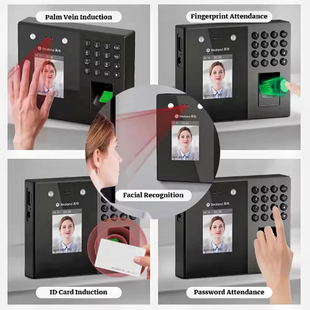 machine-de-pointage-d'heures-par-empreinte-digitale-realand-f230-prend-en-charge-les-cartes-em-la-reconnaissance-de-la-paume-et-du-visage-identifications-multiples-avec-rapport-usb