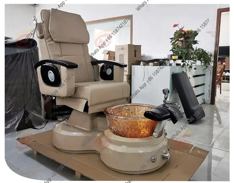 

Многофункциональное умное кресло-реклайнер для маникюра и педикюра, регулируемое, для салонов красоты, с функцией ванночки для ног