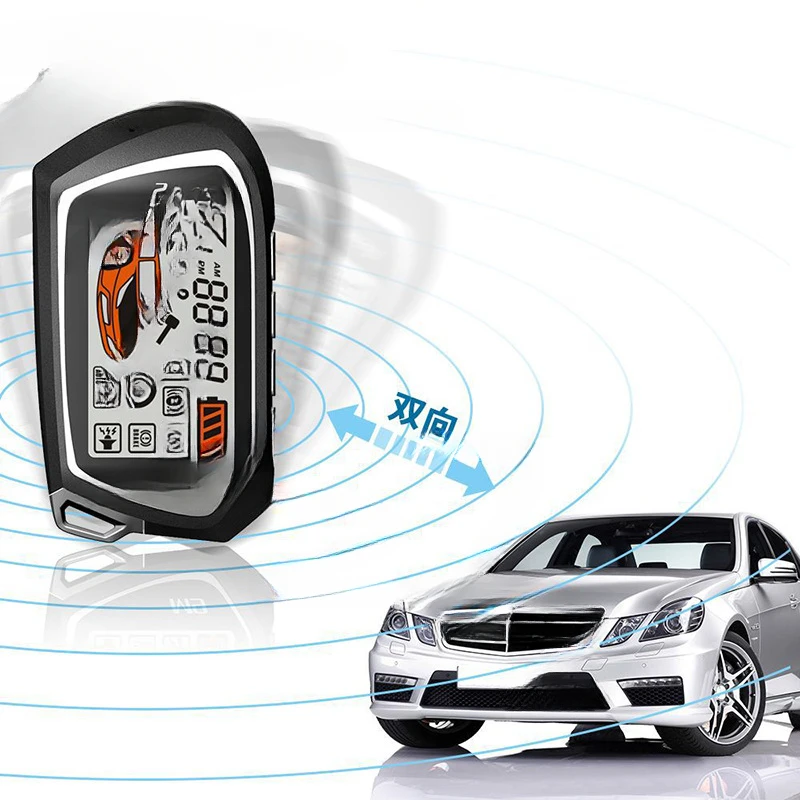 

for Automobile Remote Control 1500 M One-Click Alarm Two-Way Anti-Theft Remote Start Alarm