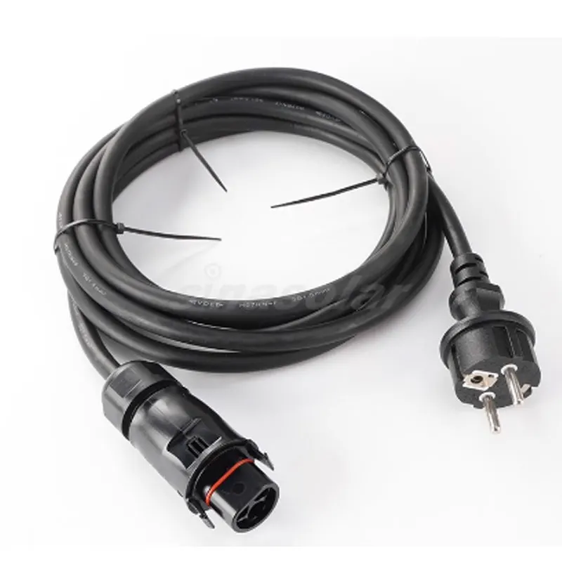 Padrão da ue à prova dwaterproof água deye nova versão microinversor SUN-M80G3-EU-Q0 3 núcleo à prova dwaterproof água ac pv conector ly01