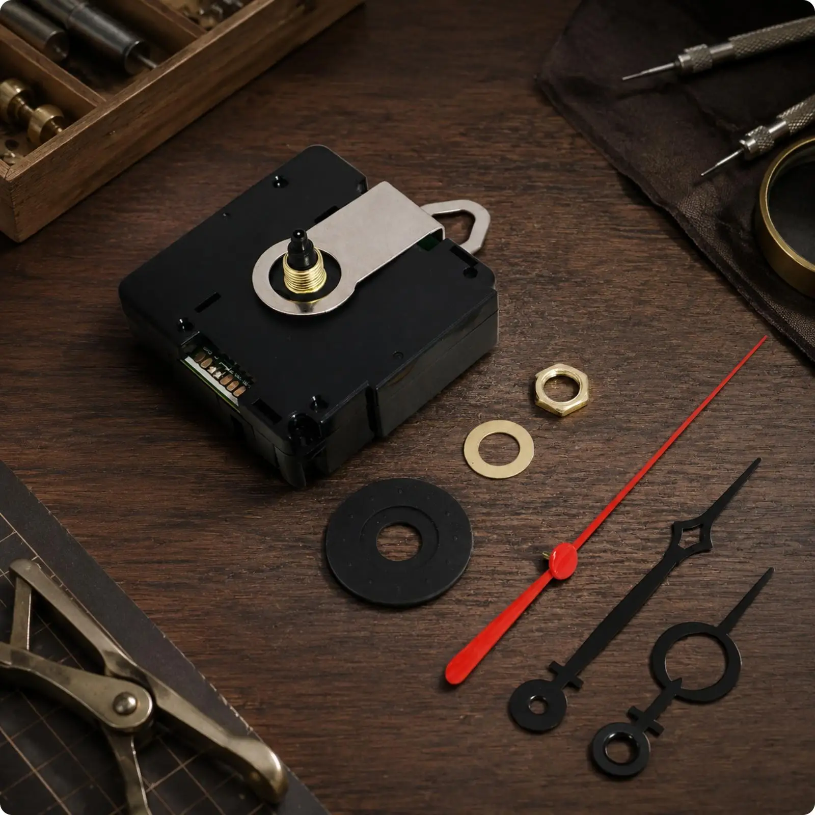 Radio-Controlled Clock Movement DIY Replacement Kit Complete for Crafters