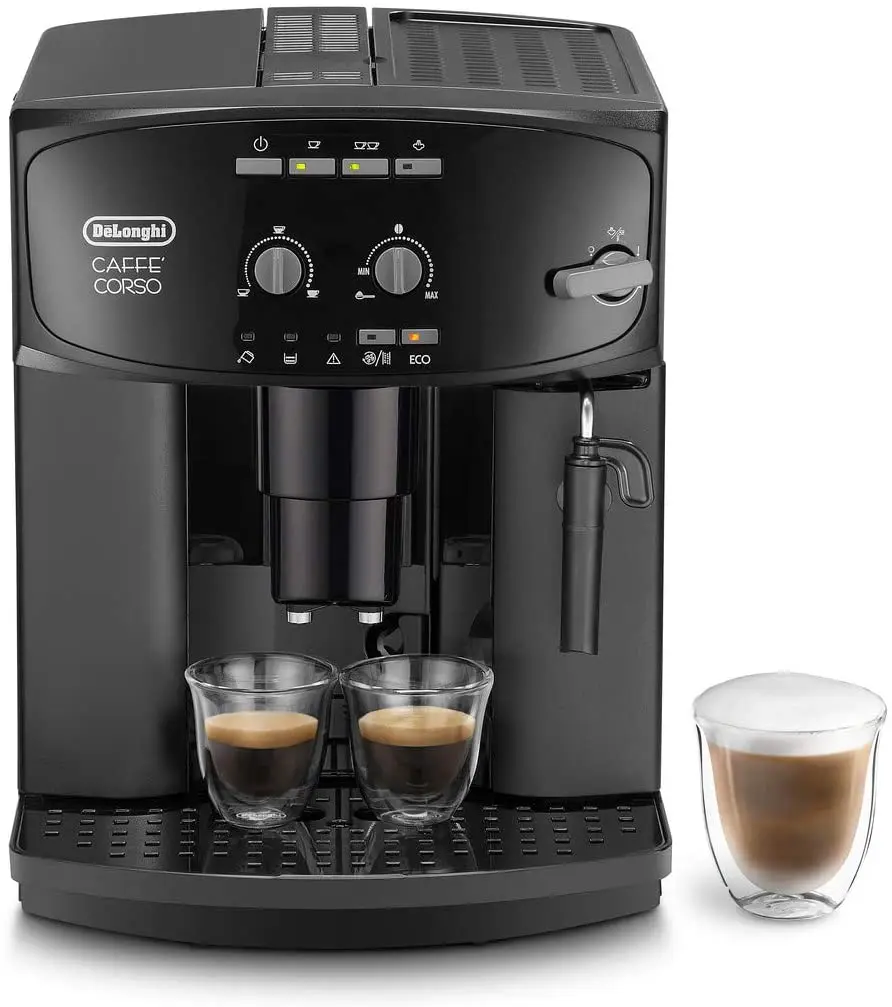 De Longhi ESAM2600 coffee Corso beans cup Espresso Cappuccino coffee machine black 1.8 liter ‎ 230 volt cup cappuccino