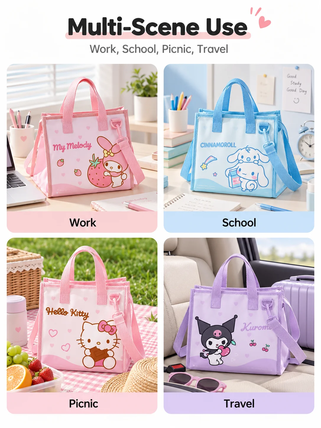 Sanrio Cartoon Isolierte Lunch – Food Storage In Room Bewertung und Preis