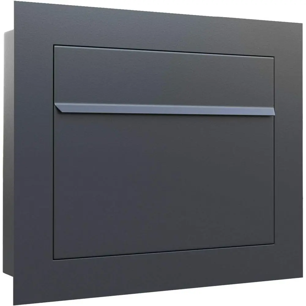 

Современный антрацитовый встроенный почтовый ящик