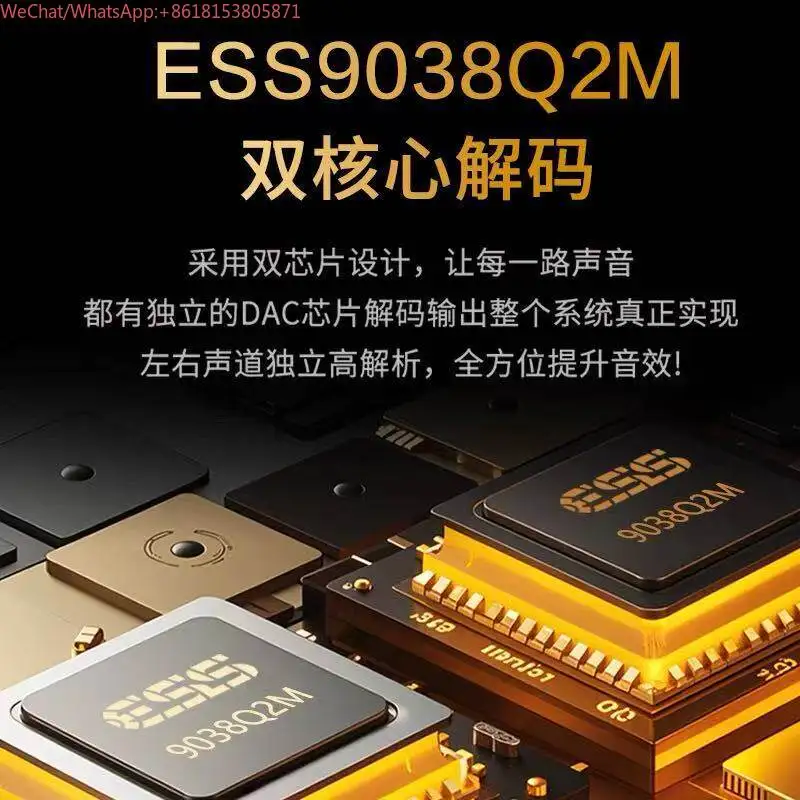 SU9PRO Dual Core ES9038 Bluetooth 5.4 USB Decoder HIFI Fever DAC Headset Amplifier DSD512