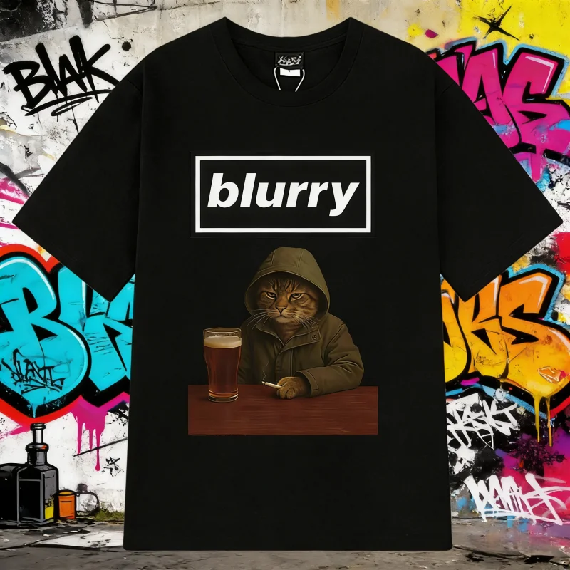 

Лето 2029, забавная футболка для отдыха с кошачьим оркестром, мужская и женская футболка Harajuku, 100% хлопок, повседневные и свободные дышащие футболки большого размера