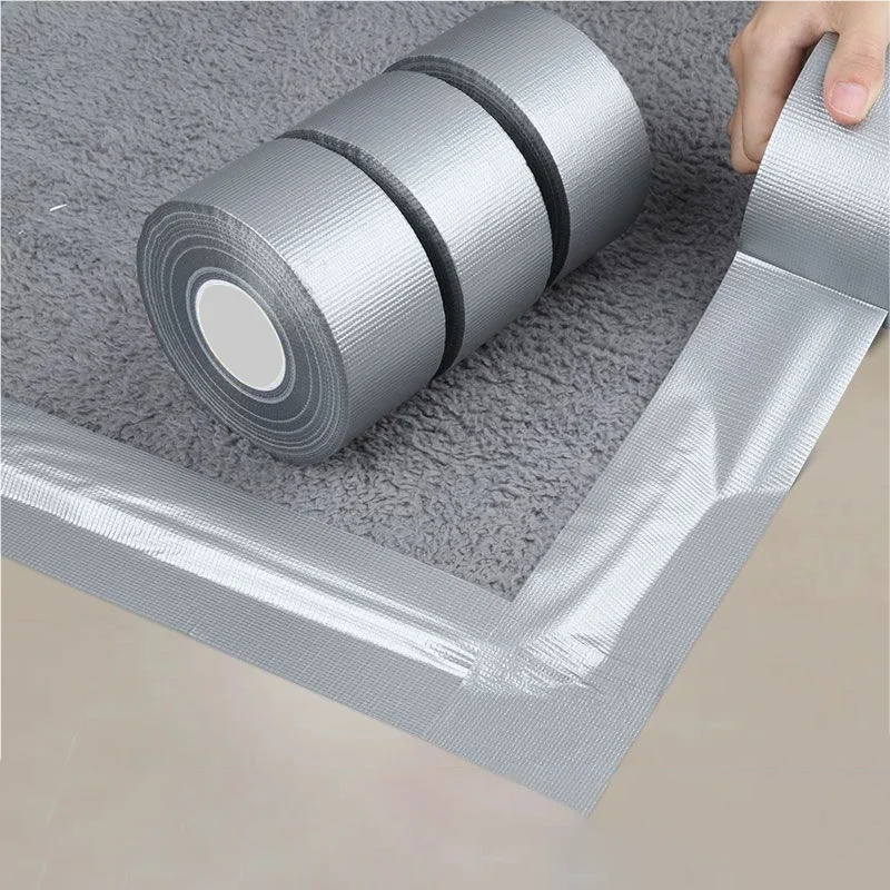 Waterproof Tape High Temperature Resistance Aluminum Foil Thicken Butyl Tape Wall Pool Roof Crack Duct Repair Sealed Self Tape