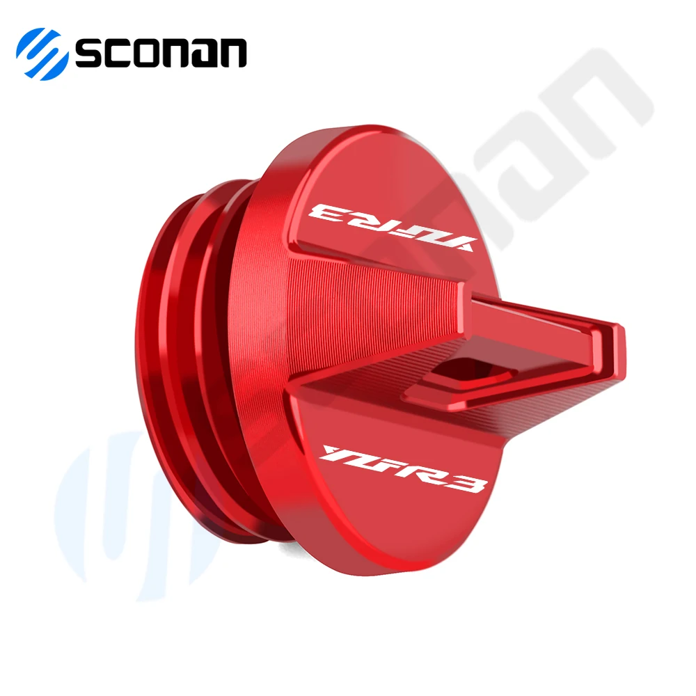 

Motorcycle Accessories CNC Aluminum Engine Oil Tank Cap Oil Filler Cup M27*3 For YAMAHA YZFR3 YZF R3 YZF-R3 2015 - 2023 2024
