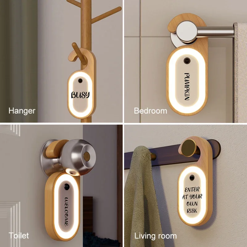 Xiaomi Youpin Body Sensor Light Message Board Wooden Soft Lamp Night Light Creative Hook Bedside Kitchen Cabinet Night Light