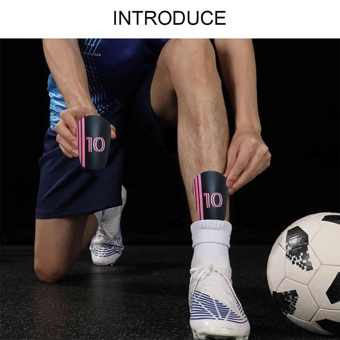 1 Pair Universal Football Soccer Shin Guard Shin Pads Protection Gear Shock Absorbing Protective Equipment for Children Adult