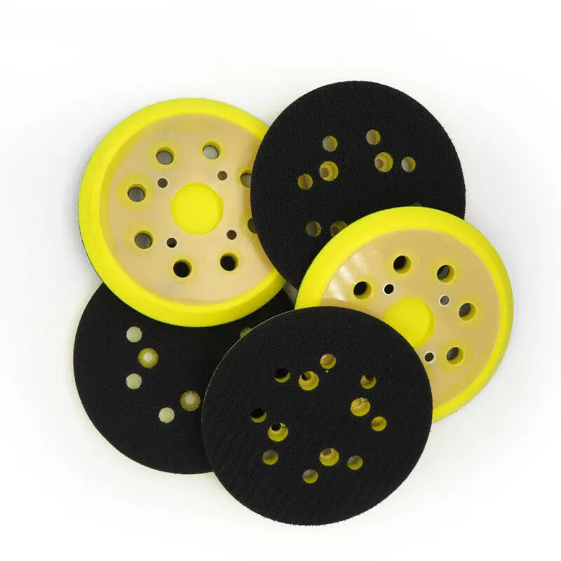 Polishing Pad 5inch 125mm Backing Pads 8-Hole Grinding Pad For Random Orbital Sander Backing Pad Sanding Tools Accessories