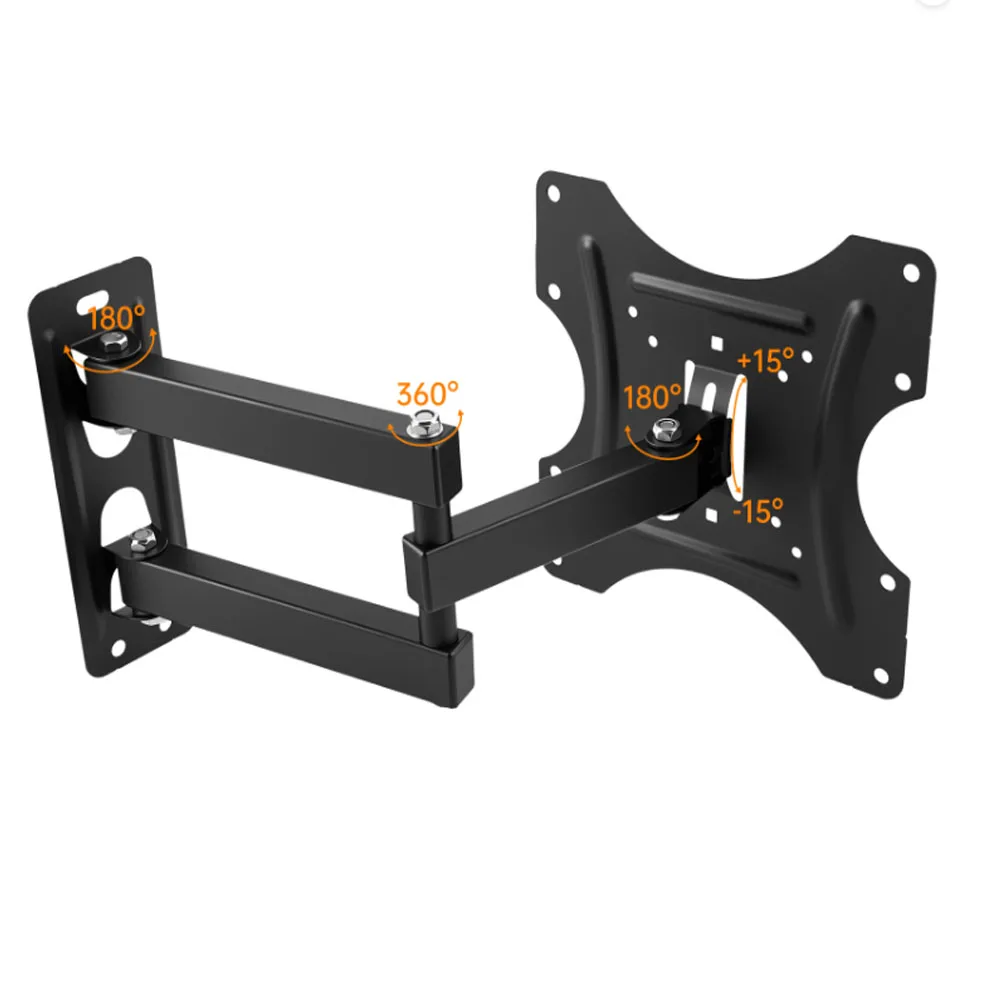 TV Wall Mount Bracket Flat Panel TV Frame Support 15 Degrees Tilt with Fader for 14 - 42 Inch  18KG LCD LED Monitor