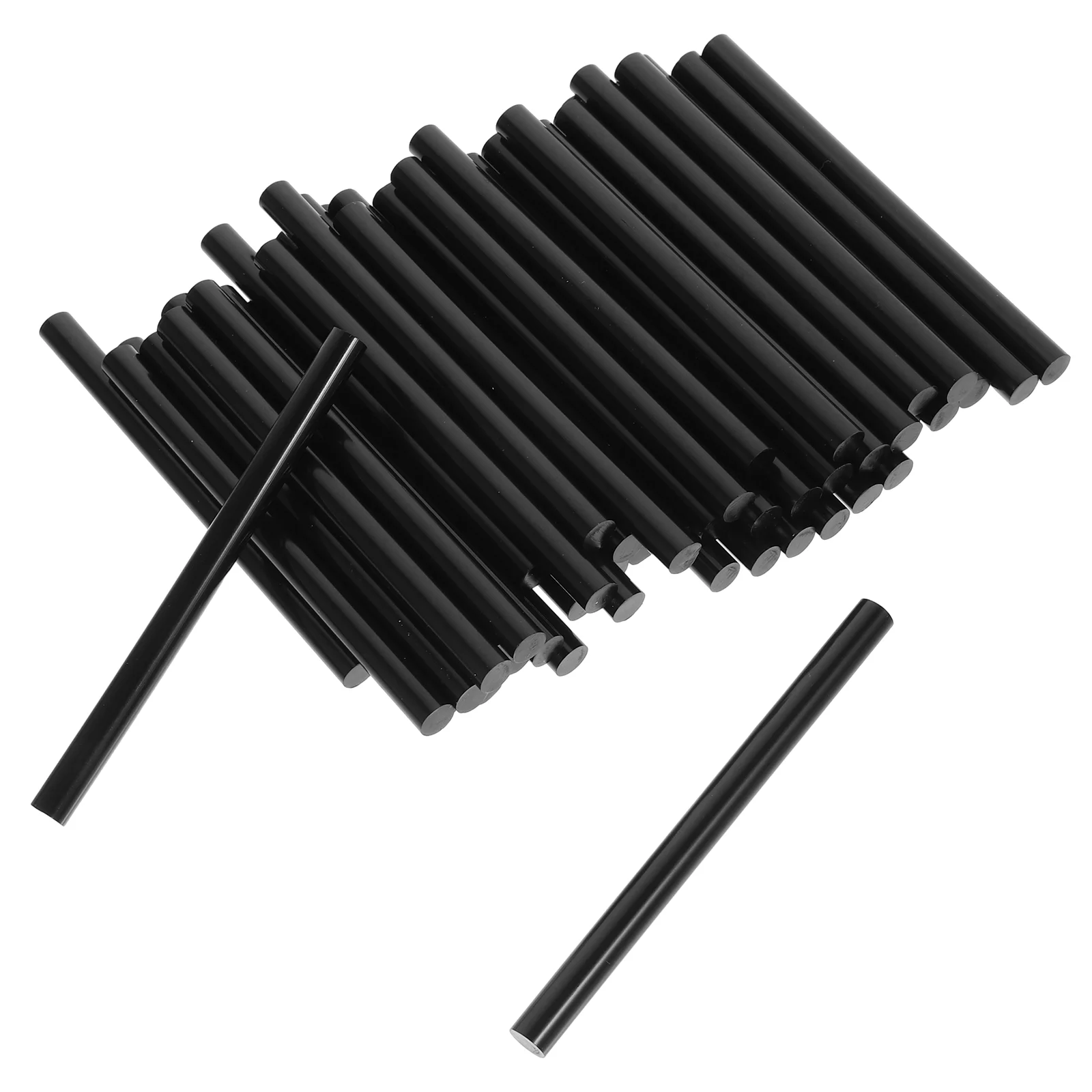 50 Pcs Clear Glue Hot Melt Stick Sticks Rod Sol Strips Black Thermoplastic Resin Adhesive Craft