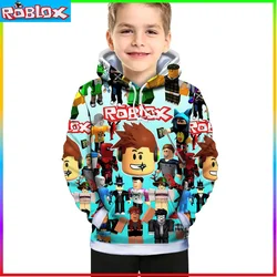 Roblox-Sudadera con estampado Digital 3D, chaqueta multicolor, tendencia coreana bidimensional, periférico de animación de juego, nuevo