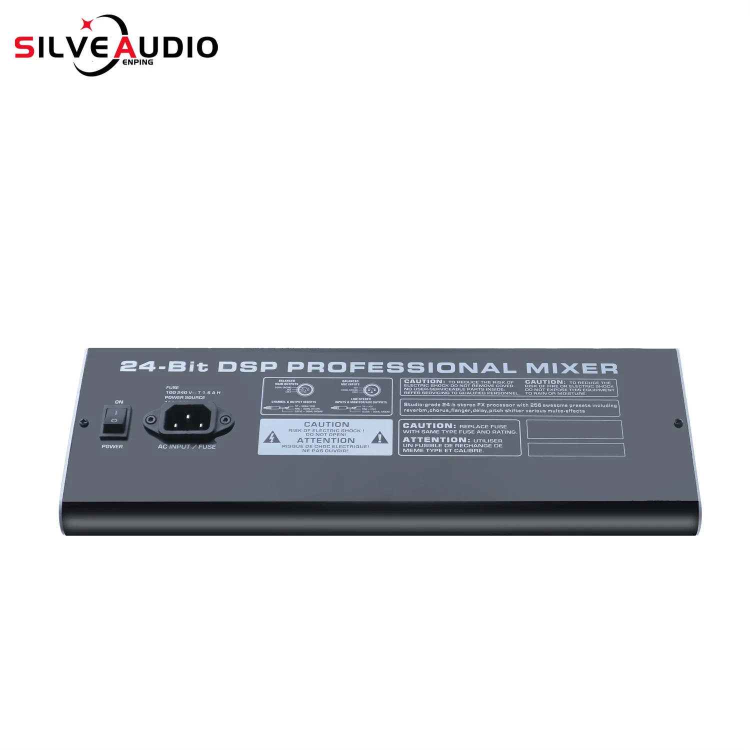 GAX-DX6 profession elle 6-Kanal-Audio-Mixer mit großem Display, eingebaute 256dsp Reverb-Effekte USB BT für Bühnen performance