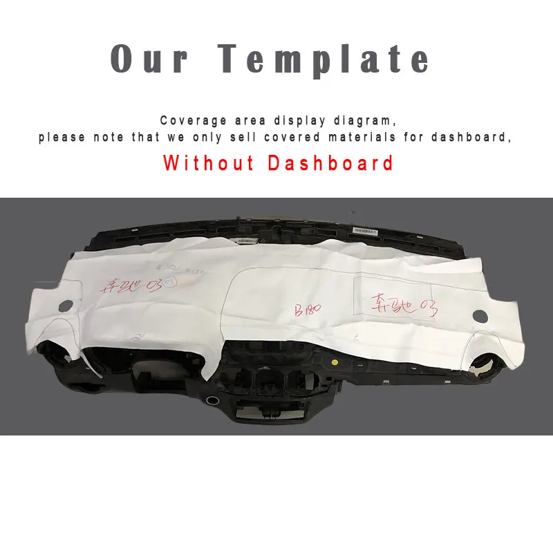 مخصص في الكانتارا غطاء لوحة سيارة لمرسيدس بنز B-Class B180 B200 B260 2016-2019 حصيرة الظل حشوة وسادة السجاد