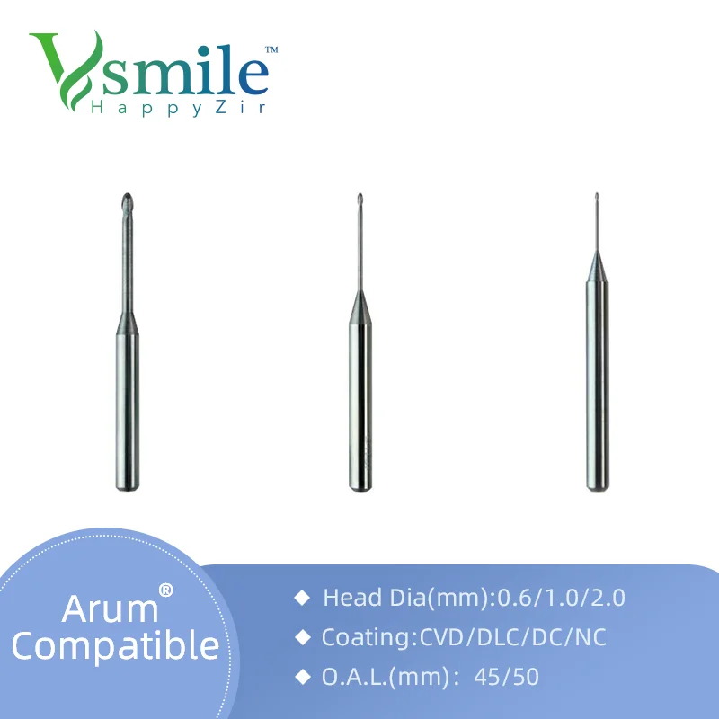 

Arum Milling Burs with DLC Coating for Milling Dental Zirconia Block