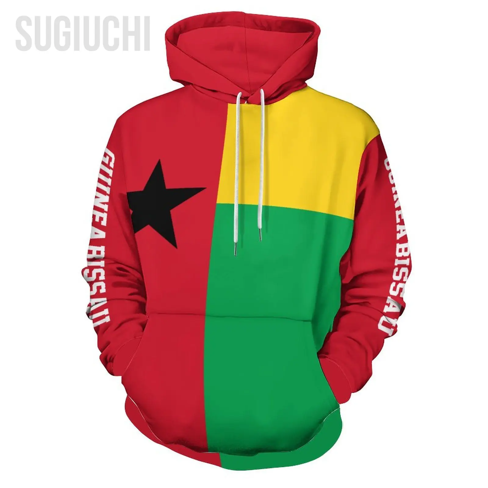 Unisex 3D Hoodie Guinea-Bissau Flag Men Women Polyester Harajuku Sweatshirt Pullover Hoodies Casual Cool