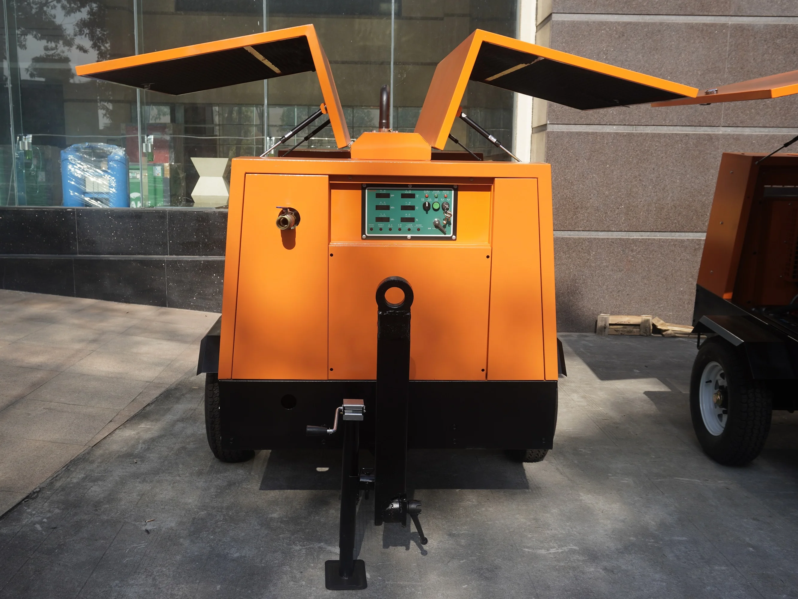 hot Airstone Industrial Portable Engine Direct Drive 110kW 350CFM Single Stage Screw Air Cooled Lubricated Integrated System