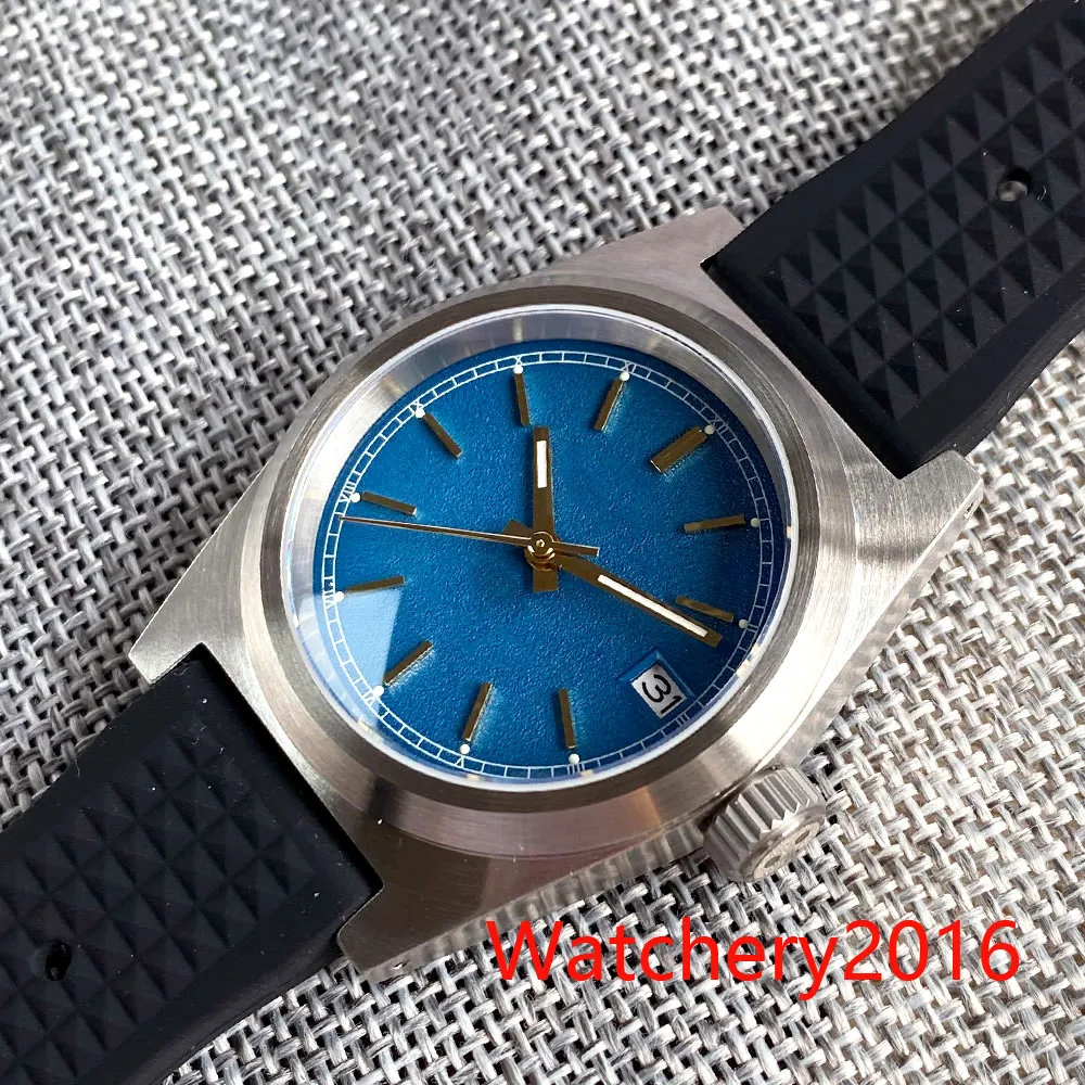 Customized New Tandorio Watche for Men AR Sapphire Glass NH35A Automatic Movement Mechanical Mens Diver Watch Rubber Strap 20ATM