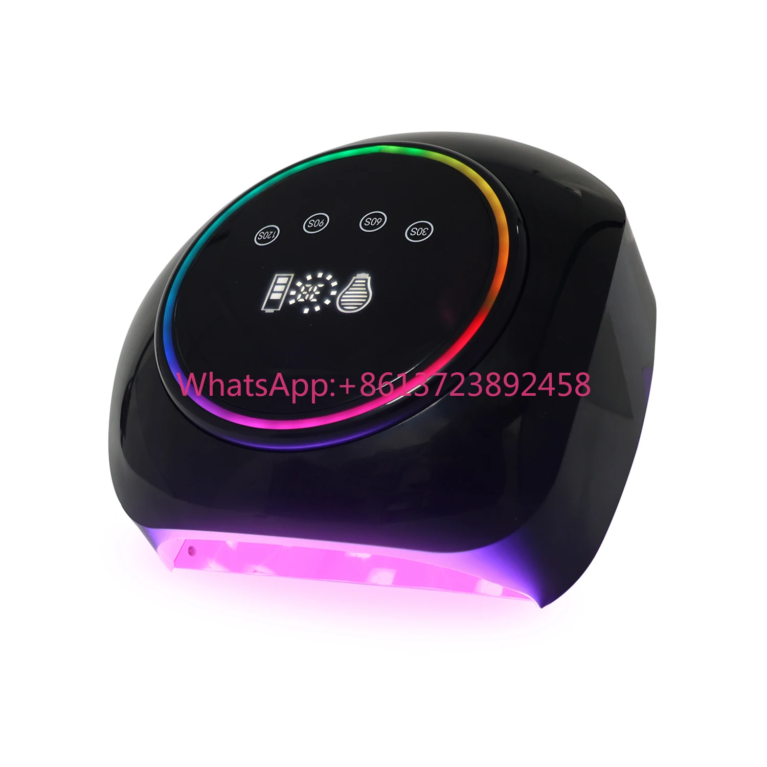 

2025 Small Gold Black Professional Polish Gel Manicure Pedicure Machine LED Nail Lamp Cordless UV Lamp Nail Dryer