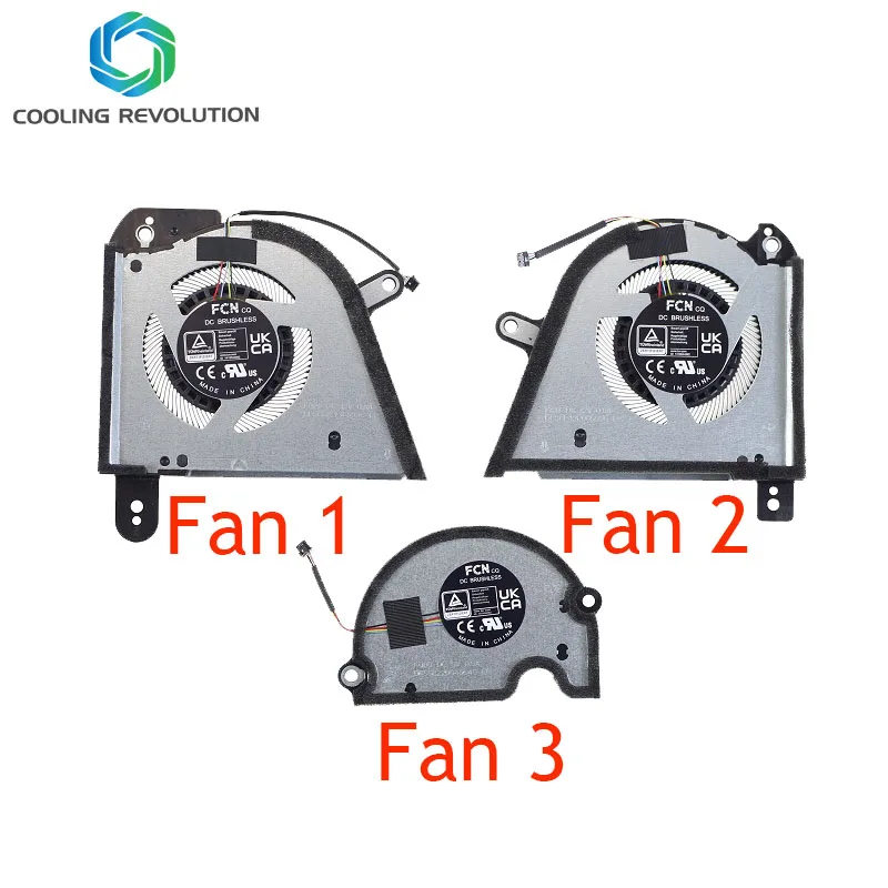 Laptop CPU GPU Cooling Fan 13NR0BR0T03011 13NR0BR0T02011 13NR0BR0T04011 For ASUS Zephyrus M16 GU604 GU604VI GU604VZ-0026A13900H