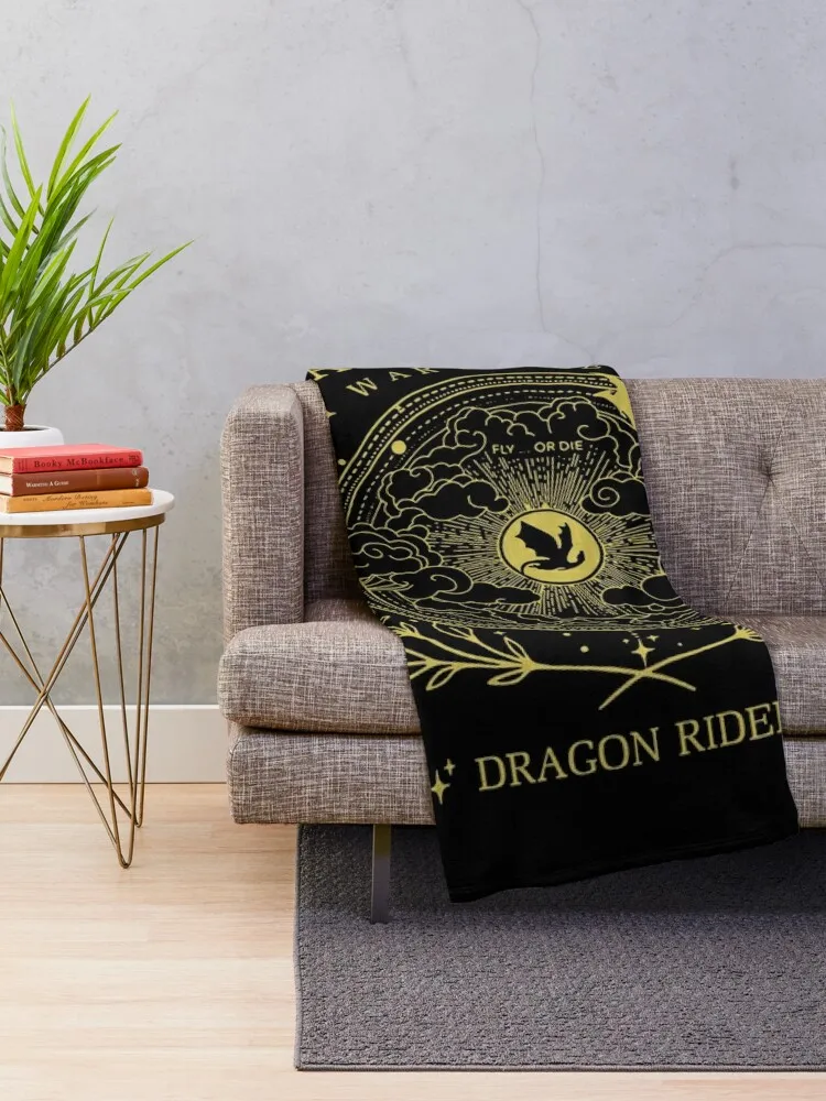 Basgiath War College Fourth Wing Dragon Rider Fantasy Book Lover Gifts Throw Blanket Quilt Blankets