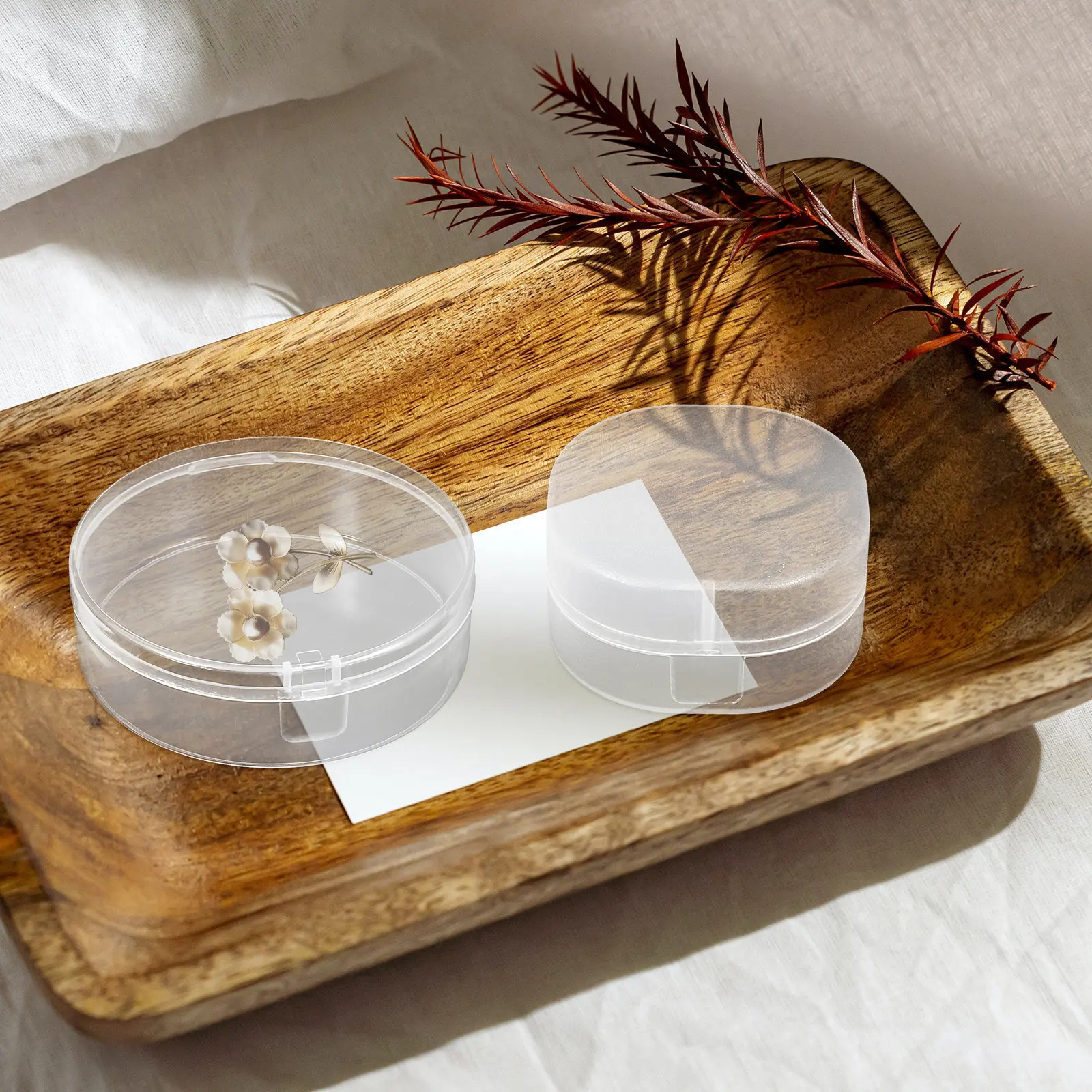 

Набор из 24 мини-контейнеров из полипропилена с прозрачной крышкой, универсальные органайзеры для бисера, украшений и рукоделия, маленькие контейнеры для хранения