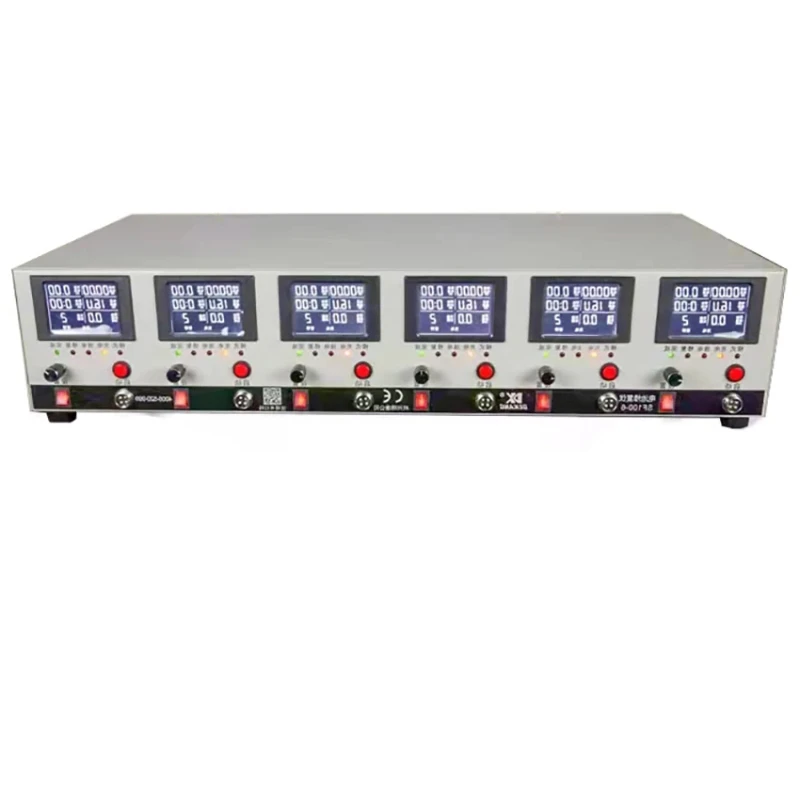 Battery tester, Lithium Ni-MH lead-acid battery capacity test/repair 6 channels charge and discharge integrated machine SF100-6