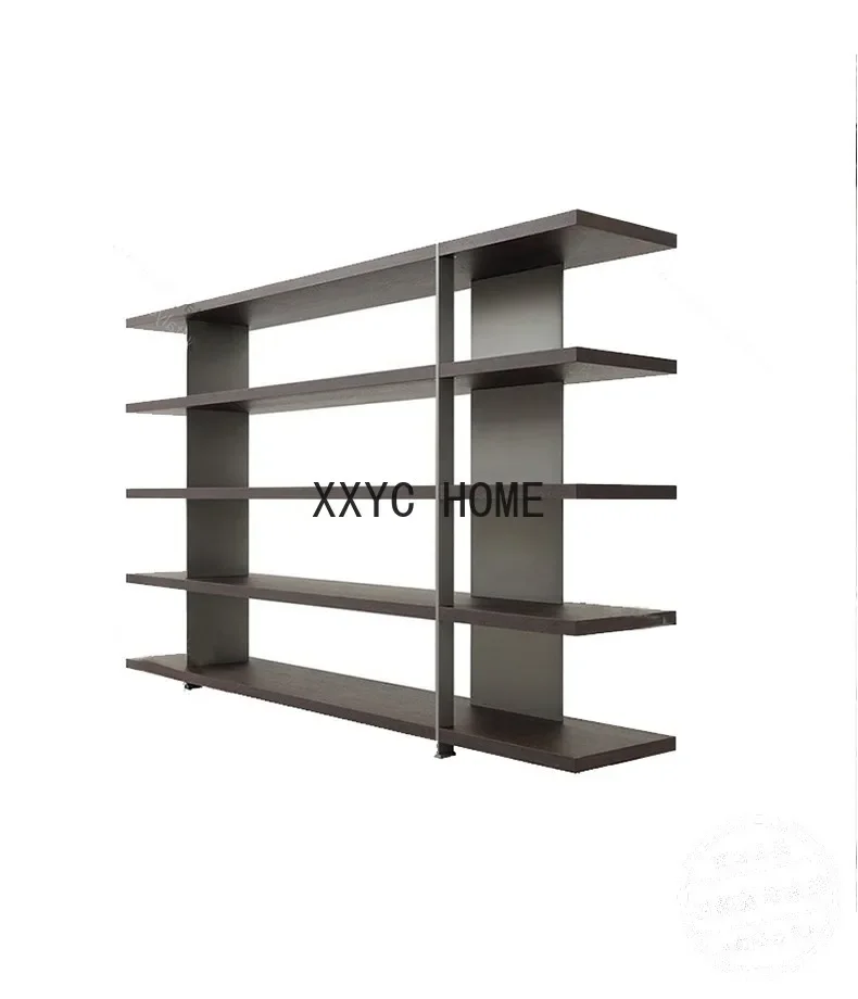 الشمال خشب متين رف الكتب خزانة الكتب الأمريكية لوفت النمط الصناعي الرجعية الحديد الفن تخزين الرف الطابق تخزين الرف عرض موقف