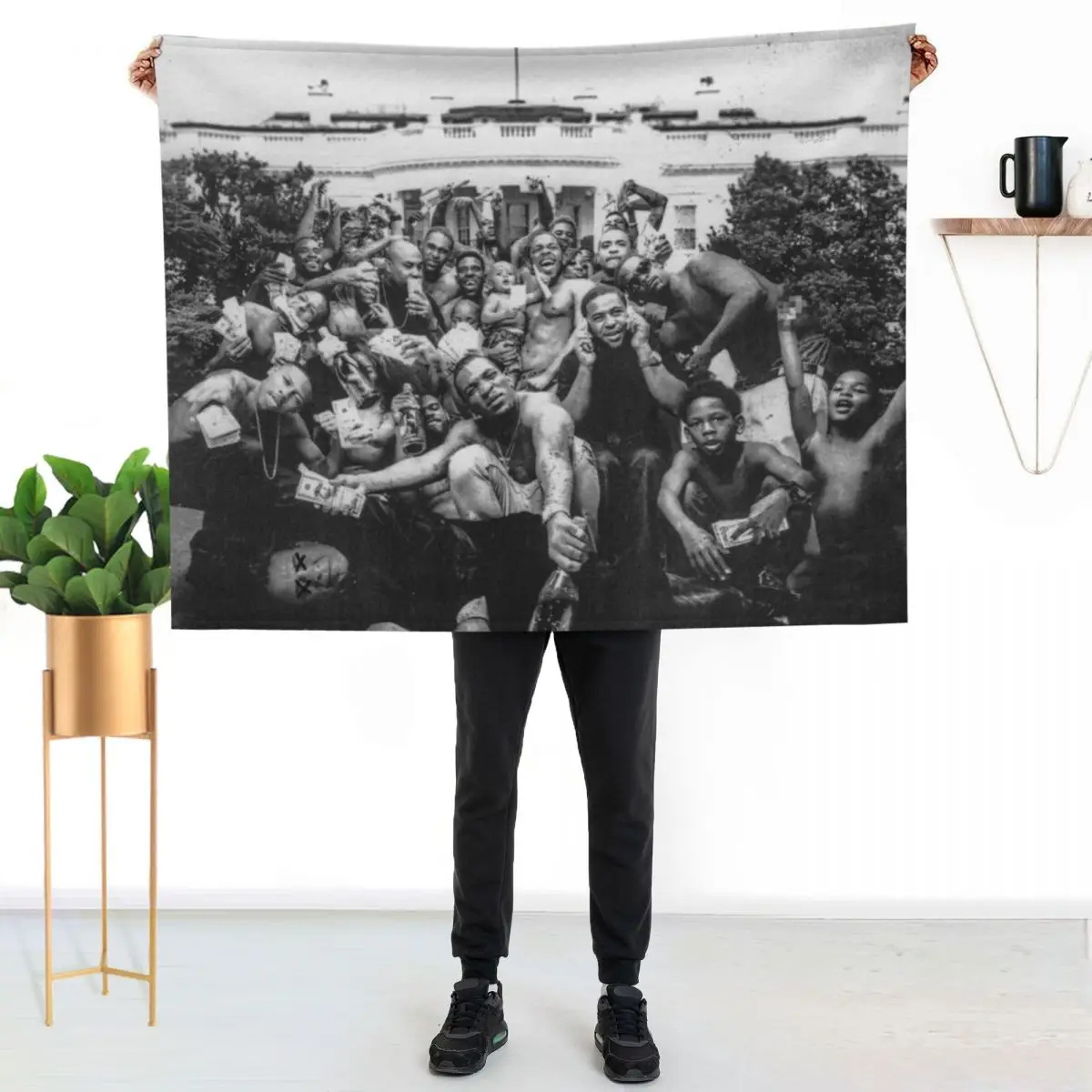 

To Pimp A Butterfly Throw Blanket Warm Flannel Blanket for Couch Chair Bedroom