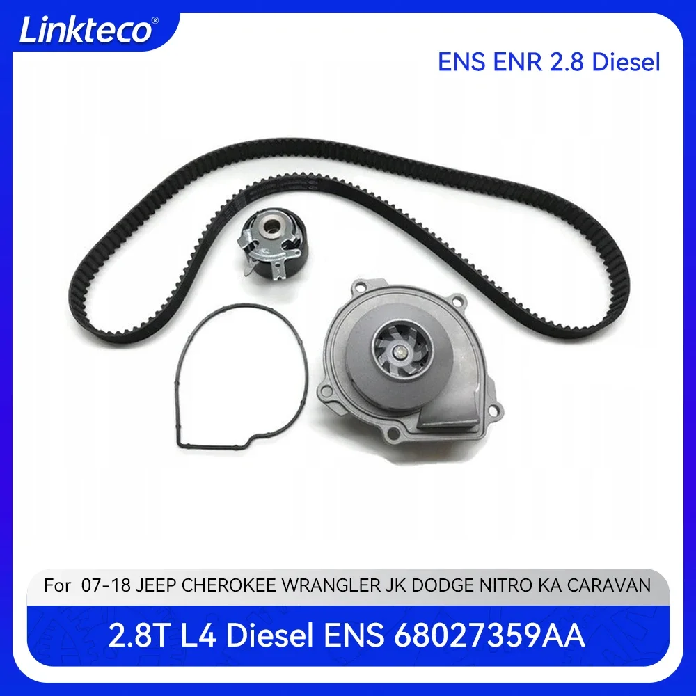 

Комплект ремня ГРМ водяного насоса двигателя подходит для 2,8 T L L4 Diesel ENS для 07-18 JEEP WRANGLER CHEROKEE CHRYSLER DODGE GRAND CARAVAN 2,8T
