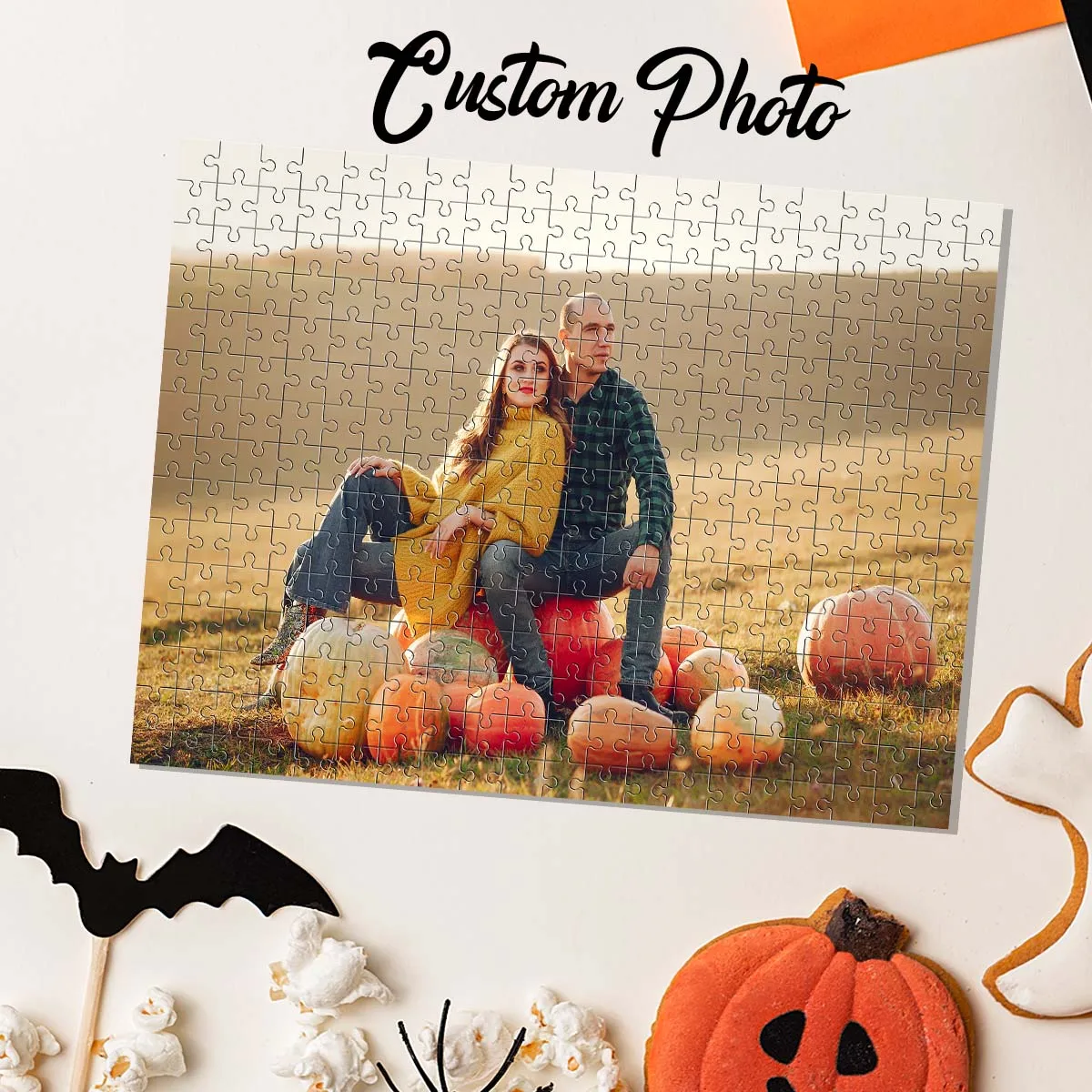 جميل مخصص صور في الهواء الطلق زوجين فسيفساء شخصية الضغط الألغاز بازل قطع الألغاز المخصصة في صور عيد ميلاد