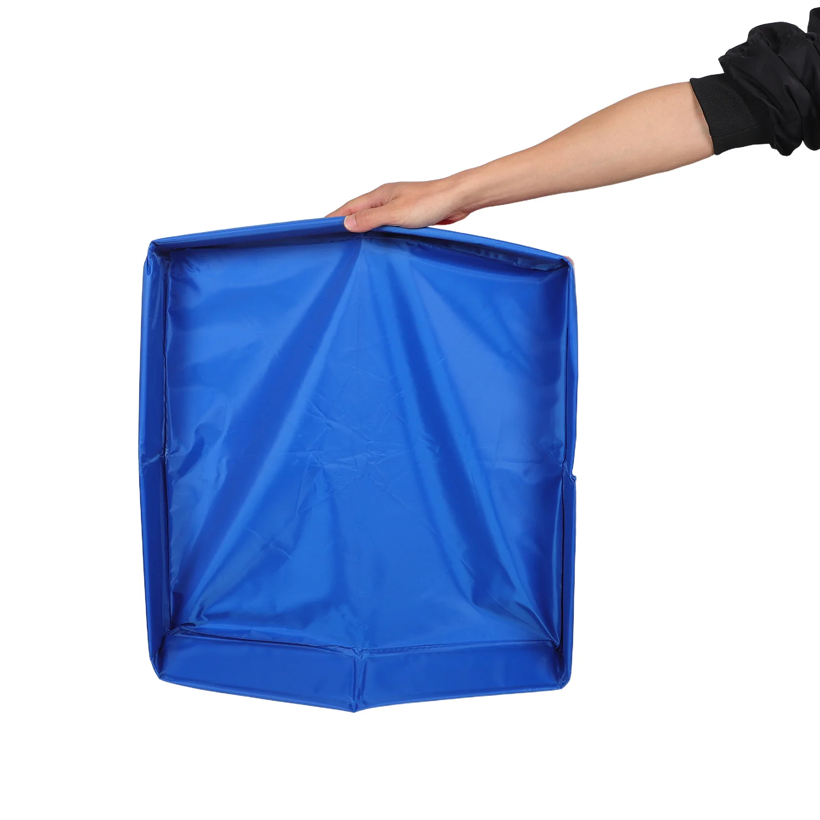 19.65인치X3.34인치 접이식 어린이 놀이 트레이 휴대용 컨테이너 유아 실내외 사용 접이식 모래상자 어린이 모래상자