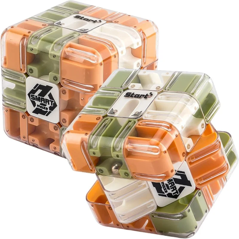 Ręczna kostka labiryntowa 3D dla dzieci i dorosłych, gra wieloosobowa, rozwijająca myślenie logiczne, sensoryczna zabawka antystresowa, prezent.