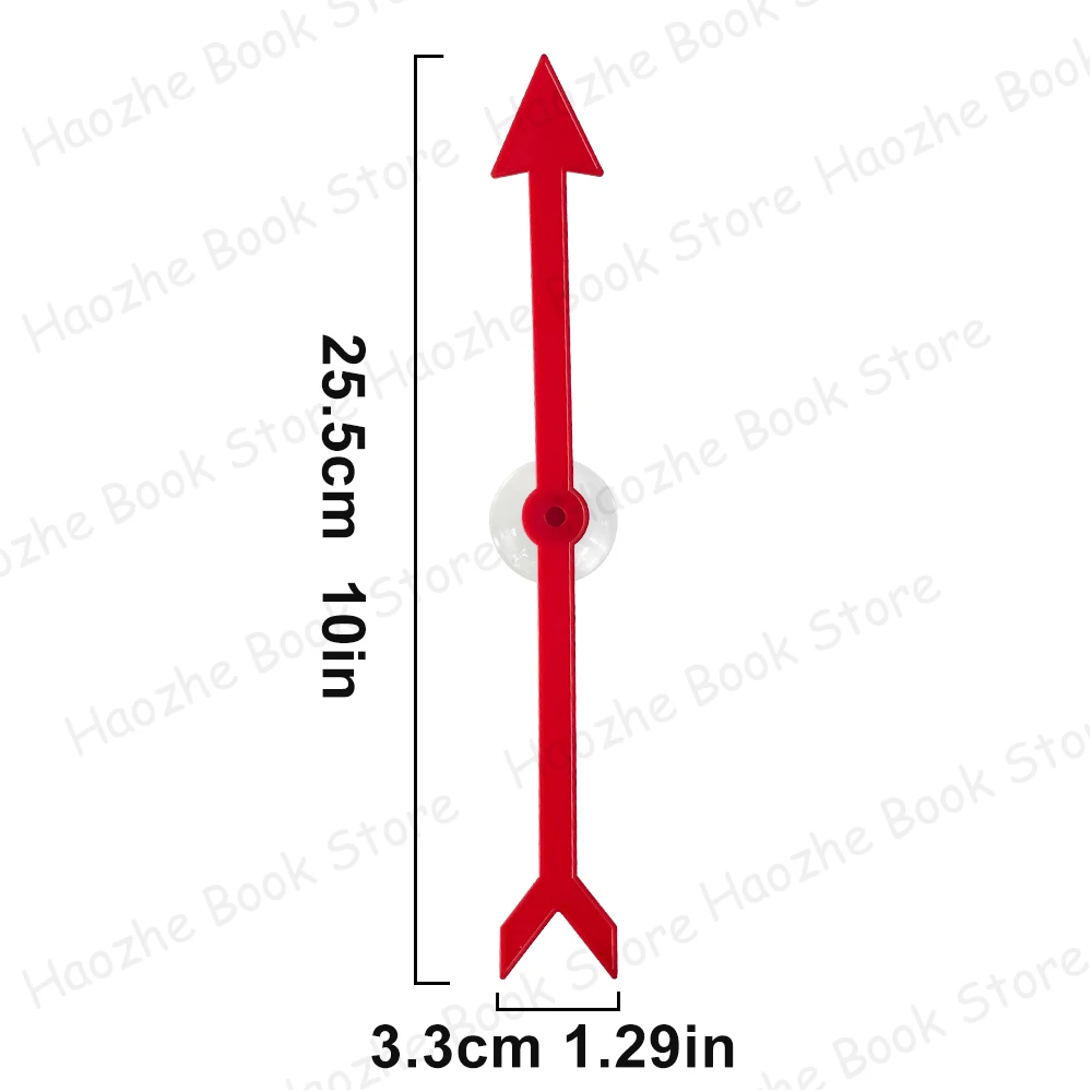 Montessori 10 Inch Plastic Arrow Game Big Spinners Suction Cup Board Arrow Toys for School Home Event Party Using Board Spinner