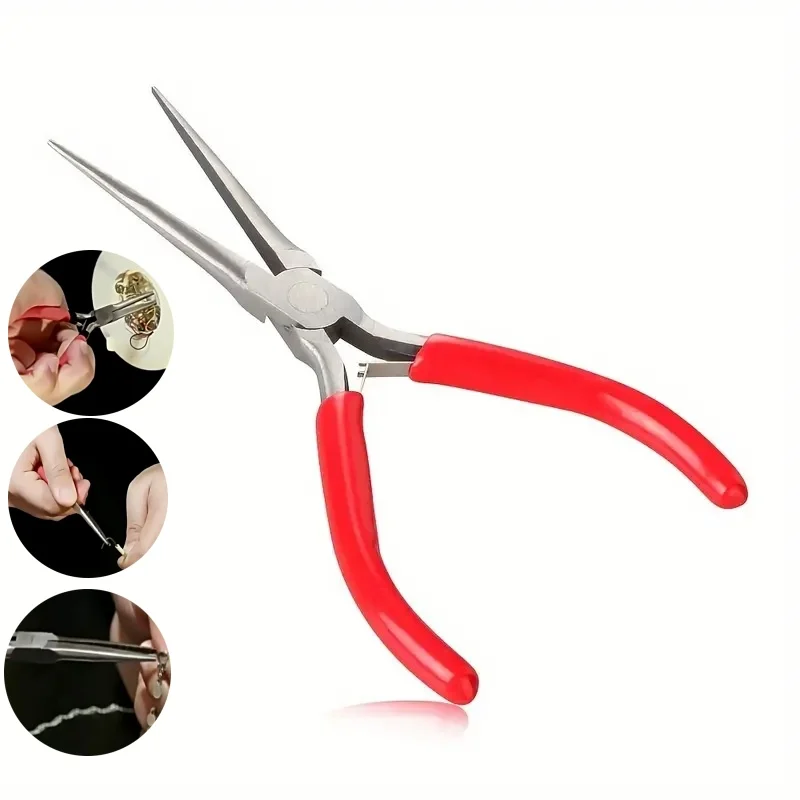 

Professional 4.5 Inch Needle Nose Pliers for Jewelry Making Electronics Repair and DIY Crafts