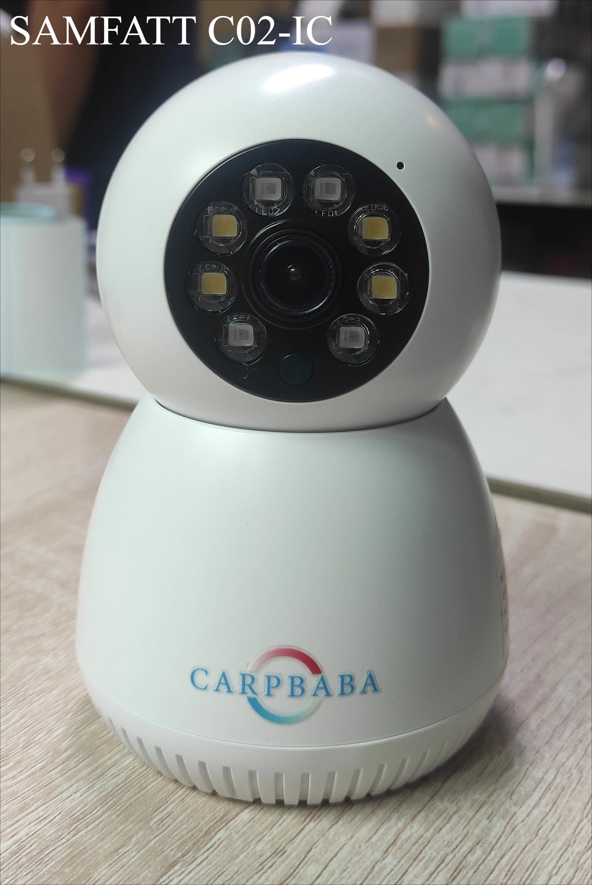 

Sam 1897 C02-IC 2-мегапиксельная лампа с вращением камеры, удаленный голос, инфракрасное ночное видение высокой четкости, полноцветный двойной свет, мониторинг