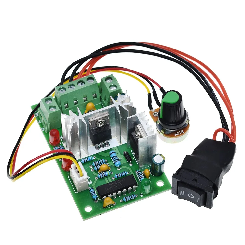 TZT 10V 12V 24V 36V PWM DC controller mit Positive inversion schalter PWM DC controller für DC motor speed controller 150W